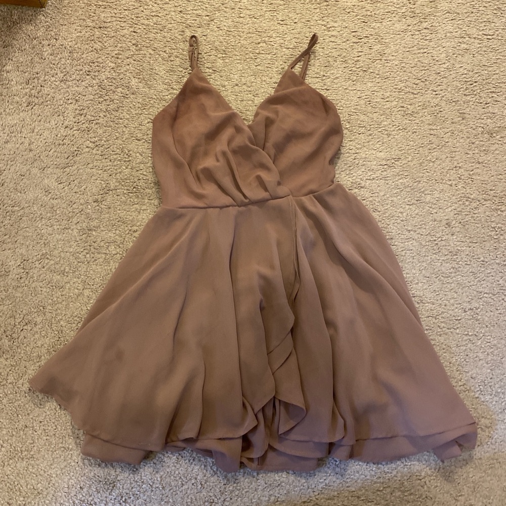 Muave flowy Windsor mini dress